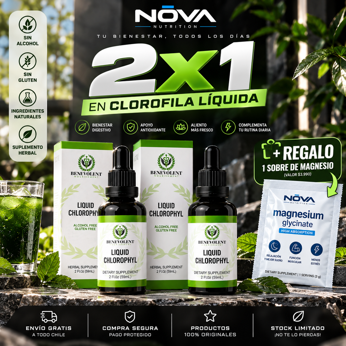 CLOROFILA BENEVOLENT X 60 ML